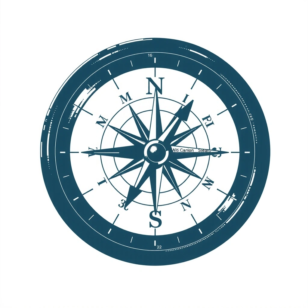 Elemento decorativo brújula